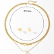 Golden Stainless Steel Jewelry Set(QE0758-4)-3