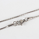 304 Stainless Steel Snake Chain Necklace Making(STAS-P045-18)-4