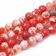 Dyed Natural Crackle Agate Beads Strands(G-T100-03C)-2