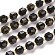 Natural Golden Sheen Obsidian Beads Strands(G-K303-A30-8mm)-1