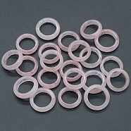 Natural Rose Quartz Plain Band Rings, Inner Diameter: 18~20mm(PW-WG25917-06)