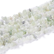 Natural New Jade Chip Bead Strands, 5~8x5~8mm, Hole: 1mm, about 31.5 inch(X-G-M205-29)