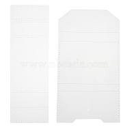 Wallet Template, Acrylic Patterns Leather Handcraft Model, Clear, 216x70x2.5mm, Hole: 1.5mm, 191x105x2.5mm, Hole: 1.5mm and 2.5mm(TOOL-WH0121-70)