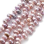 Natural Cultured Freshwater Pearl Beads Strands, Rice, Thistle, 6.5~8x5~5.5mm, Hole: 0.5mm, about 72pcs/strand, 13.82''(35.1cm)(PEAR-J007-81)