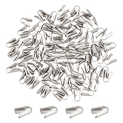 304 Stainless Steel Cord Ends, End Caps, Column, Stainless Steel Color, 8x6.5x3.5mm, Hole: 3x3.5mm, 120pcs/box(STAS-UN0009-39P)