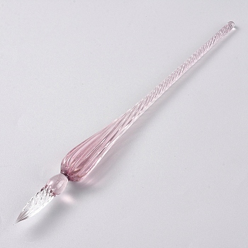 Handmade Glass Dip Pen, Calligraphy Signature Pen, Business Present, Thistle, 190x17mm