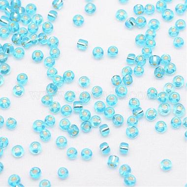 8/0 Transparent Glass Round Seed Beads(SEED-J010-F8-23)-3