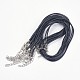 Black Imitation Leather Cord Necklace Making(X-PJN472Y)-1