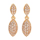 Brass Micro Pave Cubic Zirconia Stud Earrings(EJEW-K400-43G)-4