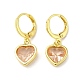 Real 18K Gold Plated Brass Dangle Leverback Earrings(EJEW-L268-006G-07)-1