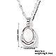 Elegant Oval Brass Pendant Necklaces(SC8993-6)-1