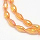 Electroplate Crystal Glass Rice Beads Strands(EGLA-F042-A14)-1