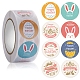 8 Patterns Easter Theme Paper Self Adhesive Rabbit Stickers Rolls(PW-WG71405-05)-1