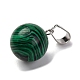 Round Synthetic Malachite Pendants(G-Q434-18)-2