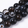 Round Tibetan Agate Beads(G-N326-13D-01)