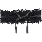Imitation Leather Wide Chain Belt, Lace-up Waist Belt, Vintage Court Girdle Belt for Shirt Dress Overcoat, Black, 2308mm(AJEW-WH20022-83D)