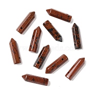 Synthetic Mahogany Obsidian  Pointed Pendants, Faceted, Bullet, 30~33x8~9mm, Hole: 1.4~1.6mm(G-D460-01C)