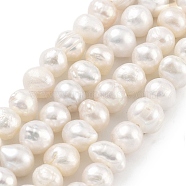 Natural Cultured Freshwater Pearl Beads Strands, Potato, Old Lace, 5~6mm, Hole: 0.6mm, about 33pcs/strand, 6.89~7.09 inch(17.5~18cm)(PEAR-C003-13B)