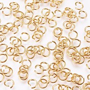 304 Stainless Steel Open Jump Rings, Metal Connectors for DIY Jewelry Crafting and Keychain Accessories, Golden, 21 Gauge, 5x0.7mm(X1-STAS-F084-26G)