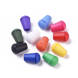 Plastic Detachable Bell Stopper Cord Ends, with Locking Lid Cap, for Backpack Drawstrings Accessories, Mixed Color, 18x12mm, Hole: 4.5mm(X-KY-G010-M)
