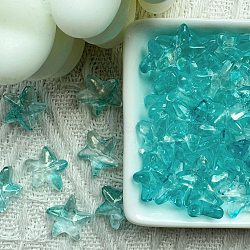 Handmade Lampwork 
Beads, Starfish, Teal, 14mm(PW-WG8F12B-02)