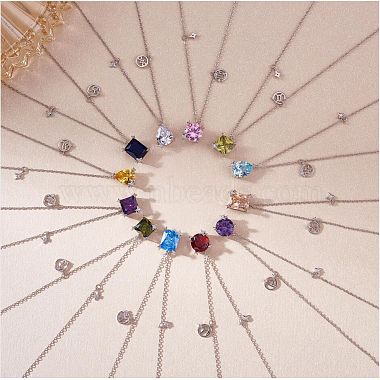925 collier pendentif en argent sterling zircon 12 collier pendentif constellation bijoux cadeaux d'anniversaire pour femmes hommes(JN1088H)-5