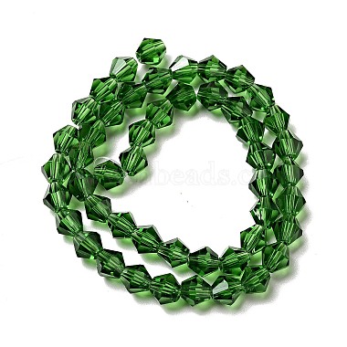 Half-Handmade Transparent Glass Beads Strands(GB6MM)-2