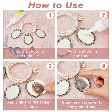 Imitation Pearl Wedding Bouquet Jewelry Set(BJEW-FH0001-01A)-4