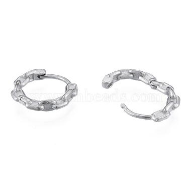 Boucles d'oreilles créoles en forme de chaîne en acier inoxydable chirurgical anti-ternissement 316 pour hommes et femmes(EJEW-N052-07)-3