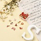 30Pcs 30 Style Light Gold Alloy Enamel Pendants(ENAM-YW0001-81)-7