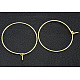 Brass Wine Glass Charm Rings Hoop Earrings(X-EC067-3NFG)-1