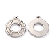 Non-Tarnish 304 Stainless Steel Pendants(STAS-O145-22P)-2