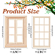 2 bolsas 2 estilos ventanas de madera(DIY-BC0017-40)-2