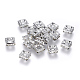 Brass Rhinestone Spacer Beads(RB-A013-6x6-01P-NF)-1