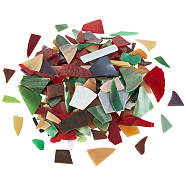 Multi-color Glass Mosaic Tiles, Irregular Shape Mosaic Tiles, for DIY Mosaic Art Crafts, Picture Frames and More, Dark Red, 10~60x5~56x2.5mm, 100g/bag(MOSA-WH0001-03B)