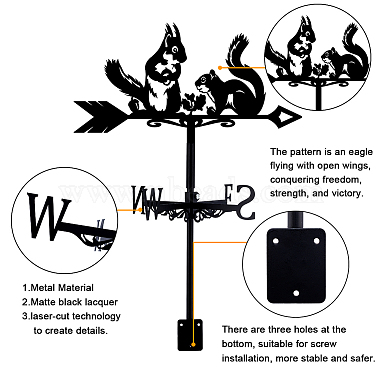 Orangutan Iron Wind Direction Indicator(AJEW-WH0265-031)-3