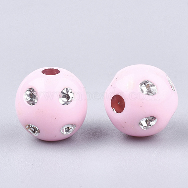 Plating Acrylic Beads(PACR-S186-10mm-A08)-2