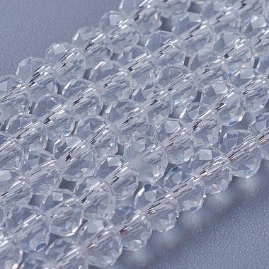5mm Clear Abacus Glass Beads