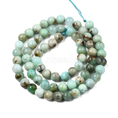 Natural Chrysoprase Beads Strands(G-S333-6mm-016)-2
