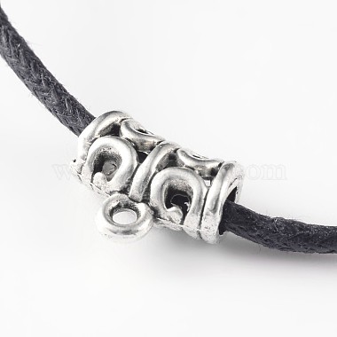 Adjustable Waxed Cotton Cord Pendant Necklaces(NJEW-JN01488)-2
