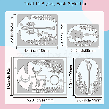 Moldes de corte de acero al carbono stencils(DIY-WH0309-1811)-6