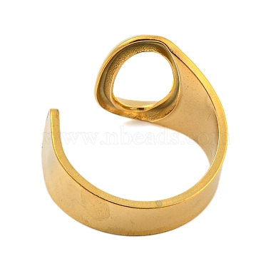 PVD Vacuum Plating 201 Stainless Steel Cuff Rings(RJEW-Z032-01G-O)-4