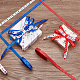 AHADERMAKER 3 Rolls 3 Colors Independence Day Theme Polyester Grosgrain Ribbon(OCOR-GA0001-58)-4