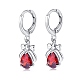 Platinum Tone Stainless Steel Dangle Earrings(EJEW-EE0002-04A)-1