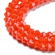 Opaque Solid Color Electroplate Glass Beads Strands(GLAA-F029-P4mm-C03)-3