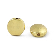 Rack Plating Alloy Beads, Oval, Light Gold, 10x10x3.5mm, Hole: 1.4mm(PALLOY-I216-31LG)