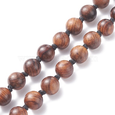 108 Mala Beads Necklace with Tassel(NJEW-JN03791)-7