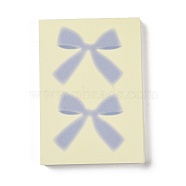 100 Sheets Memo Pad Sticky Notes, Sticker Tabs, for Office School Reading, Bowknot, 105x75x1mm(AJEW-R098-03D)