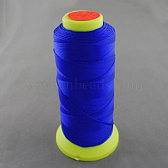 Nylon Sewing Thread, Medium Blue, 0.8mm, about 300m/roll(NWIR-Q005-12)
