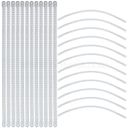 Steel Spiral Boning Corset Strips, Lingerie Bra Wedding Dress Sewing Accessories, Stainless Steel Color, 230x6.5x1~2mm(DIY-WH0304-591A)